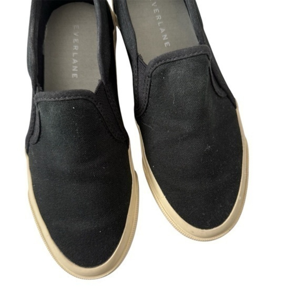 Everlane The Forever Canvas Slip-On Sneakers Black Unisex 5.5W / 4M